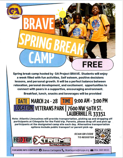  GA Brave Spring Break Camp -FREE